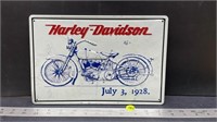 Decorative Tin Sign (8" x 12") - Harley