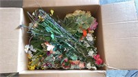 Box of single stem artificial flowers *LYS