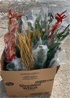 Box of assorted decorative grasses *LYS