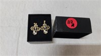 2 14 GOLD CROSS CHARMS 1.2 DWT