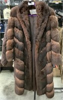Ladies Opossum Fur Coat.