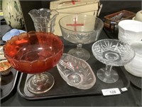 Glassware Pedestal Bowls.