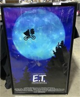 Framed E.T. Movie Poster.