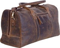 NEW $150 Travel Overnight Weekend Leather Bag