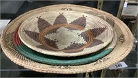 Handmade Navajo Indian Baskets.
