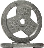 Powergainz Olympic 2-In Plate Weight Plate. 45lbs