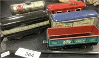 Marx Tin Train Cars 1930s-1940s.