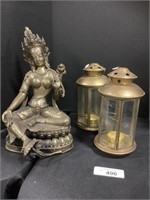Brass Goddess Tara From Nepal.