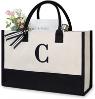 TOPDesign Personalized Initial C Beach Bag
