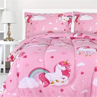 NEW (T/TXL) All Season Unicorn Comforter Set