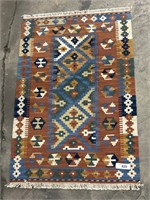 Small Early Aztec Rug.