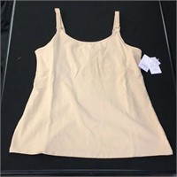 Ladies clothes Pearl Tan nursing tank top Size L