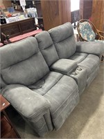 Power Reclining Upholstery Couch.