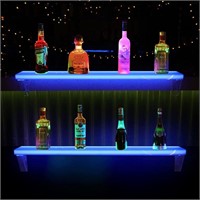 Cimcame Led Liquor Bottle Display Shelf Set of 2