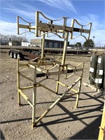 Metal Barrel Rack, 4 Drum Capacity 
30x45x72