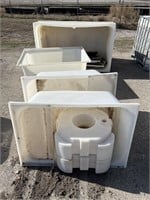 (4) Pastic Poly Containment Tubs