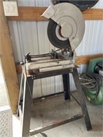 Abrasive Chop Saw and Stand , Works