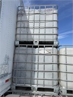 (3) 275 Gal Food Grade IBC Tote, Cleaned & Stained
