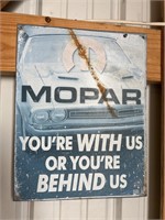 Metal Mopar Sign 12x16