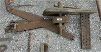 Early Saws & Large Clamp Vise.