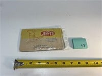Vtg Jiffy's Beef Sewing Needles Promo