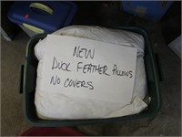 NEW DUCK FEATHER PILLOWS