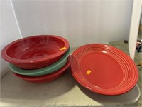 Fiesta platter and bowls