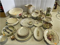 Antique china and misc