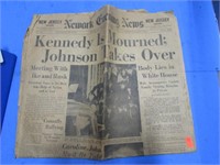 NOV 23, 1963 -- JFK FRONT PAGE