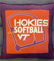Beautiful, handcrafted VT Softball pillow