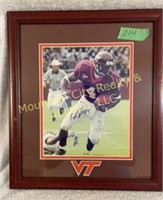 Framed and Matted Autographed Print of Eddie Royal