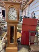 Hand crafted wormwood chestnut Grandmothers clock