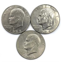 1972 and 1974 Eisenhower Dollars