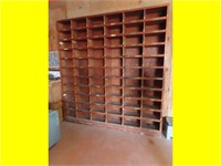 7.5'w x 8'h wooden Shelf
