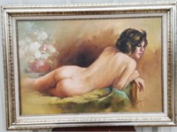 Nude Lady Oil Painting