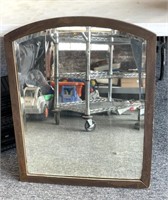 Antique Wood Framed Mirror 24” x 30.5”