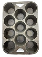 Cast Iron Muffin Tin 10.25” x 7.25” x 1.5”