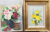 2 Floral Paintings