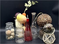 Glass Jars, Faux Vegetables, and More