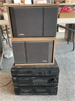 (2) Bose Speakers 201 Series III and Sony Stereo