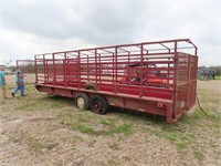 24' Stock Trailer (No Title, Bill of Sale Only)