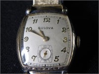 Vintage Bulova men's watch, second hand dial,