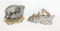 Lenox Elephants, Fur Seals Figurines