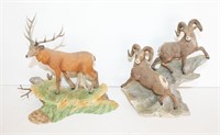 Lenox Red Deer Bighorn Sheep Figurines (Minor