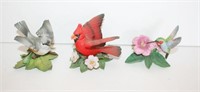 Lenox Cardinal, Tuffted Titmaouse, Hummingbird