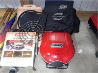 Coleman grill w/ accessories