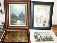 Grouping of Pictures, Prints, & Frames