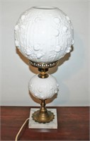 Floral Embossed Table Lamp