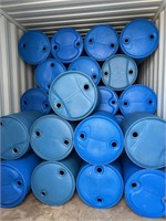 (10) Blue Plastic 55 Gallon Barrels w/ Caps