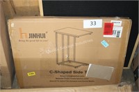 C shaped side table